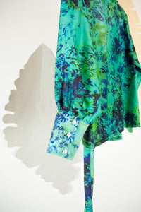 A Splash of Batik Blouse - S #10