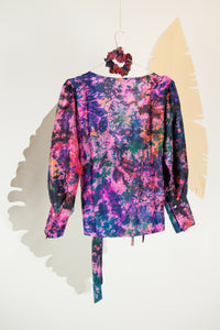 A Splash of Batik Blouse - S #13