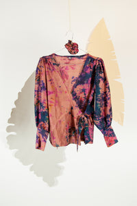 A Splash of Batik Blouse - S #23