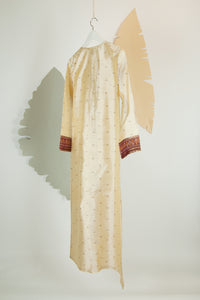 Ikat Saree Kurta Dress - S #01