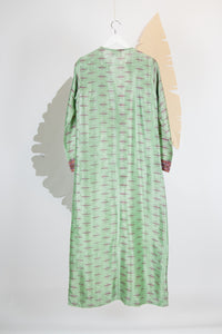 Ikat Saree Kurta Dress - S #02