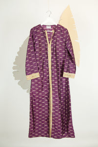 Ikat Saree Kurta Dress - S #04