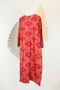 Ikat Saree Kurta Dress - M #05