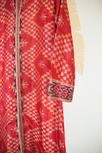 Ikat Saree Kurta Dress - M #05