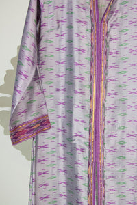 Ikat Saree Kurta Dress - S #05