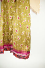 Ikat Saree Wrap Dress - M #01