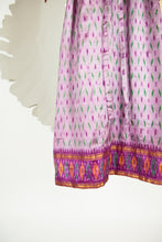 Ikat Saree Wrap Dress - S #01