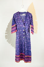 Ikat Saree Wrap Dress - M #03