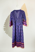 Ikat Saree Wrap Dress - M #03