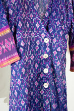 Ikat Saree Wrap Dress - M #03