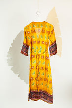 Ikat Saree Wrap Dress - S #05