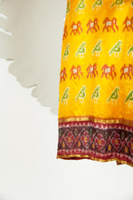 Ikat Saree Wrap Dress - S #05