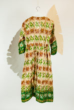 Ikat Saree Wrap Dress - M #09