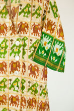 Ikat Saree Wrap Dress - M #09