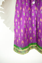 Ikat Saree Wrap Dress - M #10