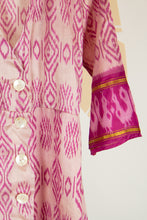 Ikat Saree Wrap Dress - S #10