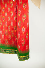 Ikat Saree Wrap Dress - M #11