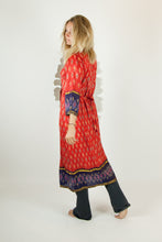 Ikat Saree Wrap Dress - M #15