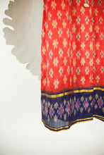 Ikat Saree Wrap Dress - M #15