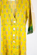 Ikat Saree Wrap Dress - M #17