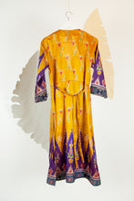 Ikat Saree Wrap Dress - M #23