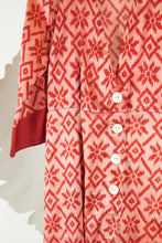 Ikat Saree Wrap Dress - M #25