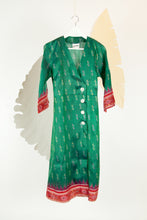 Ikat Saree Wrap Dress - M #26