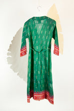 Ikat Saree Wrap Dress - M #26