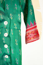 Ikat Saree Wrap Dress - M #26