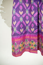 Ikat Saree Wrap Dress - S #26