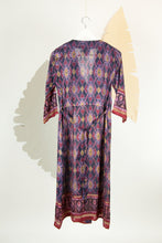 Ikat Saree Wrap Dress - S #28