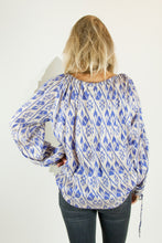 Ikat Saree Smock Top #04