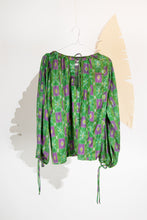 Ikat Saree Smock Top #05