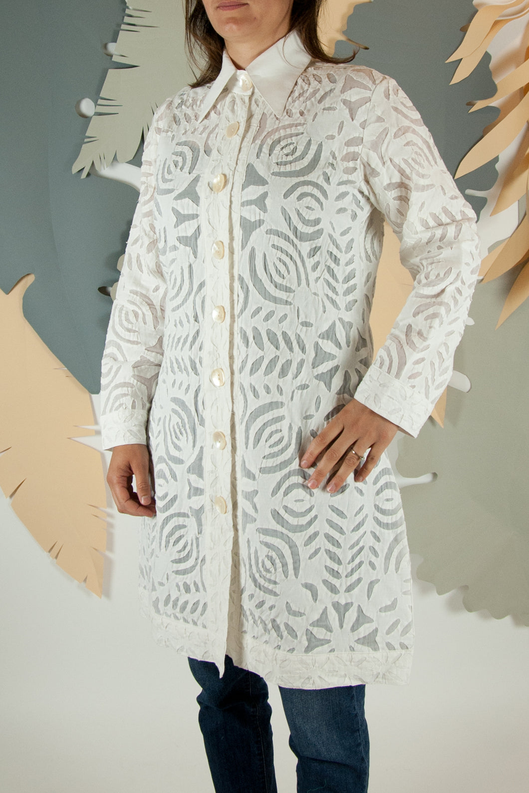 Appliqué Cloud Robe - L #03