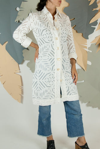 Appliqué Cloud Robe - XS #07