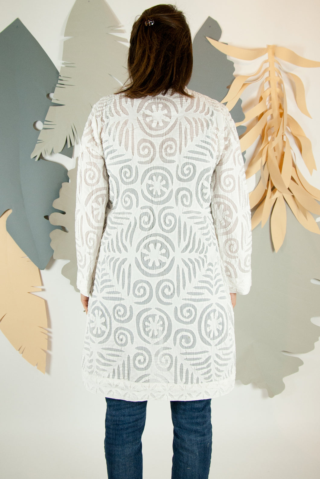 Appliqué Cloud Robe - M #08