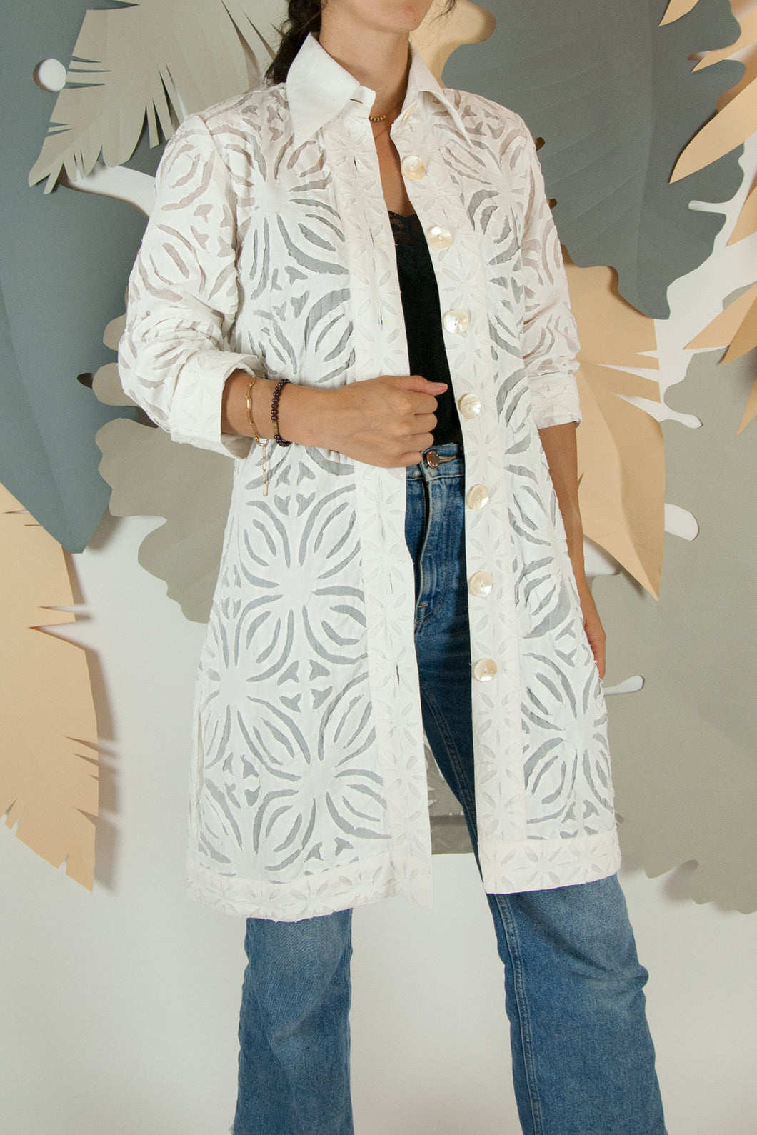 Appliqué Cloud Robe - S #09